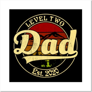 Level 2 Dad Est 2020 Posters and Art